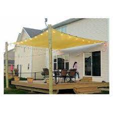 These 20' x 16' rectangle sun shade sails are a very functional and economical way to protect and shade your outdoor living areas. E Joy Sun 20 Square Shade Sail Patio Shade Patio Sun Shades Shade Sail