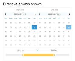 Angularjs Directive For Datetime Range Picker Datetime Pickers Dating