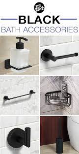 One Of The Newest Trends In Bathroom Designs Right Now Is The Bold Look Of Matte Bla Black Bathroom Accessories Black Bathroom Matte Black Bathroom Accessories
