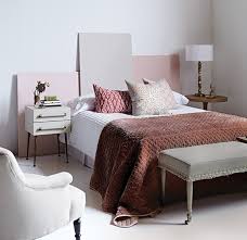 The frame of the closet gives the impression of a grand, winged headboard that we love. Painted Canvas Headboard Diy In Three Steps House Home