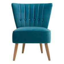 Stand Alone Chair For Lounge In Bold Statement Colour Velvet Cocktail Chair Cocktail Chair Upholstered Bedroom Chair