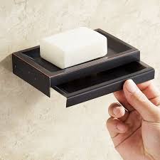 Boite A Savon En Laiton Noir Orb Accessoire Pour Salle De Bains Boite A Savon Porte Savon Savon
