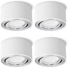 Ssc Luxon Celi 1w Led Aufbauspot Weiss Rund 4er Set Flach Schwenkbar 4x Aufbaustrahler Inkl Led Modul 5w Warmweiss 23 Aufbaustrahler Led Spots Aufbauspots