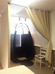 Temporary Spray Tanning Room Until Temporary Wall Is Installed Spraytanning Gives Them Privacy And Separated Spray Tan Room Tanning Room Esthetician Room