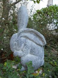 Bashful Garden Bunny Rabbit Sculpture Bunny Painting Bunny Art