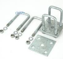 24402-Trailer Leaf Spring Galvanized U-Bolt Kit,Fits 2 x 2 A