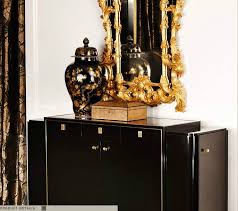 Black And Gold Art Deco Interior Ralph Lauren Home One Fifth Collection Black And Gold Art Deco Feminine Cat New York City Shiny Glamor Elegant Living Room Glamorous Living Room Elegant Living