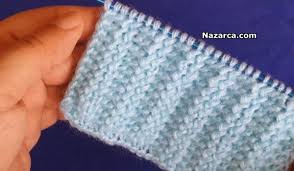 Hem Orgu Modelinin Butununde Hem Orgulerin Yelek Suveter Ve Hirkalarin Lastik Ve Bant Bolumleri Icin Orgu Burmali Las Yeni Baslayanlar Orgu Orgu Double Crochet
