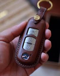 جاسوییچی Leather Gifts Leather Key Case Black Keychain