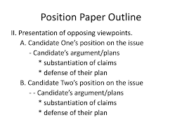 But before you begin creating the outline of your research paper, make sure you know how to structure it first. Position Paper Outline Due On Friday With Annotated Bibliography Ppt Download