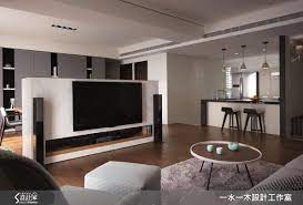 休閒宅的雙面牆超心機 收納x 隔間x 電視牆都討好 設計家searchome interior modern flat screen
