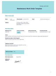 Maybe you would like to learn more about one of these? Maintenance Work Order Template Pdf Templates Jotform