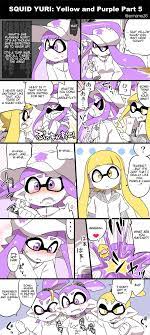 Little buddy splatoon 2 neon purple inkling squid plush, 9. Squid Yuri Yellow And Purple Part 5 Splatoon Know Your Meme