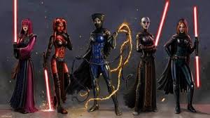 Dark Side Dames Https Www Deviantart Com Sirtiefling Art Dark Side Dames 763579475 Star Wars Images Star Wars Poster Star Wars Sith