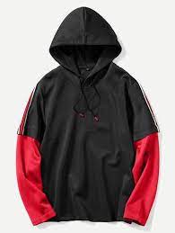 Shop Men Colorblock 2 In 1 Hoodie Online Shein Offers Men Colorblock 2 In 1 Hoodie More To Fit Your Fashiona Mens Sweatshirts Hoodies Men Sweatshirts Hoodie