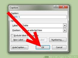 How To Add A Caption To A Table In Word 8 Steps With Pictures