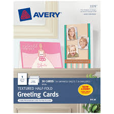 8.5 inch x 11 inch ready to print theme size: Avery Printable Half Fold Greeting Cards 5 5 X 8 5 30 Cards 3378 Walmart Com Walmart Com