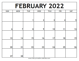 February 2022 Printable Calendar - Free-printable-calendar.com