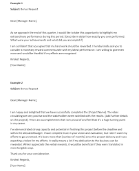 How To Write A Bonus Request Letter With Samples