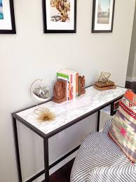 Console Desk 10 Minute Ikea Hack Ikea Hack Ikea Console Table Buy Office Furniture