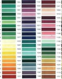 Madeira Thread Colors Chart Madeira Polyneon Color Chart