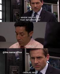 Manager And Salesman 6x16 Theofficeus Manuel Office Jokes Really Funny Memes Funny Memes