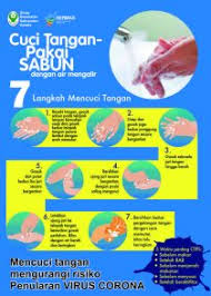 Membersihkan telapak tangan (menggosok telapak tangan dengan telapak tangan sebanyak 15 x). Dinkes Kolaka Rumah Sakit Dinkes Kolaka
