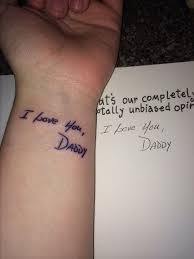 I'll be missing you is a song recorded by american rapper puff daddy and singer faith evans, featuring r&b group 112, in memory of fellow bad boy records artist (and evans's husband) christopher the notorious b.i.g. wallace, who was murdered on march 9, 1997. I Miss You Tattoo Quotes Rip Daddy Tattoos