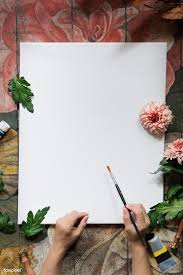 Download Premium Psd Of Chrysanthemum Pip Salmons With White Canvas Mockup White Canvas Flower Background Wallpaper Flower Backgrounds
