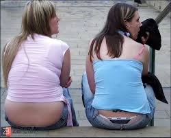 CANDID knickers undies lines voyeur teenager - Tanga Glide - ZB Porn