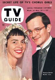 Mr. Peepers,, Patricia Benoit, Wally Cox, Tv Guide Cover, May 21-27, 1954.  Tv Guide/Courtesy Everett Collection Poster Print
