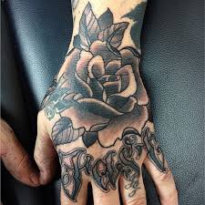 #tattoo #ink #inked #skull tattoo #rose tattoo #art #body art #black work. 50 Amazing Rose Hand Tattoos