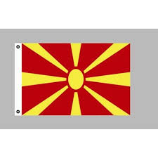 Nordmazedonien, republik des nördlichen mazedonien, republik. Flagge 90 X 150 Nordmazedonien 7 95