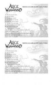 Each quiz has between 5 and 7 questions that cover vocabulary, . Alice In Wonderland Esl Worksheet By Guilliita