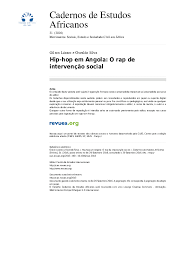 Musicas angolanas de kuduro, so 9dades, noite dia, neru americano, kuduro novidades, preto show, nagrelha, musicas angolana, danza kuduro, kuduro 2020, don omar, danza, kuduro mp3, kuduro 2019. Pdf Hip Hop Em Angola O Rap De Intervencao Social In Cadernos De Estudos Africanos Gilson Lazaro Academia Edu