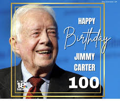HAPPY BIRTHDAY! The 39th President of the United States Jimmy Carter, who  is the oldest living former president in U.S. history, turns 100 today. 🎉