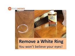 Add the water a couple of drops at a time. How To Remove A White Ring Water Or Heat Stain Youtube