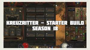 Diablo 3 Kreuzritter Starter Build Season 18 Patch 2 6 6