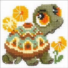 Little Turtle Counted Cross Stitch