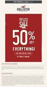 Pinned December 18th 50 Off Everything At Hollister Or Online Via Promo Code 35588 Coupon Via The Coupons Get Money Online Tshirts Online How To Get Money
