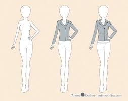 Cute clothes can be seen. How To Draw Anime Clothes Animeoutline
