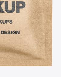Download Kraft Sachet Mockup In Sachet Mockups On Yellow Images Object Mockups PSD Mockup Templates
