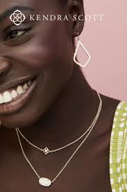 Kendra Scott Elisa Gold Pendant Necklace In Iridescent Drusy 2025