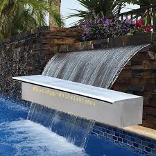 Search for results at sprask. Stainless Steel 304 Waterfall Fountain Outdoor Wall Water Blade For Swimming Pool Spillway For Wall Garden Waterfall Nozzle Fountains Bird Baths Aliexpress