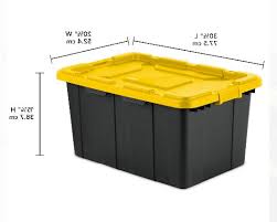 Heavy duty storage boxes are a life saver in our house. Sterilite 27 Gal Storage Container Heavy Duty Plastic