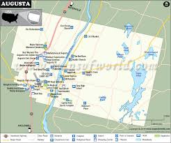 Geographical and historical treatment of maine, constituent state of the united states of america. Augusta Map The Capital Of Maine City Map Of Augusta