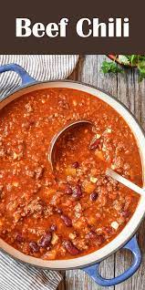 Best Beef Chili Recipe Classic Chili Recipe Beef Chili Recipe Best Chili Recipe