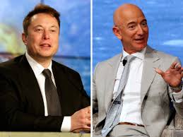 Born in 1971 in south africa of a model and dietitian, maye musk, and an electromechanical. Elon Musk Billionaire Beef Elon Musk Calls Jeff Bezos A Copycat Again
