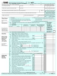 Fillable Form 1040 2017 In 2020 Business Mileage Investment Analysis Income Tax Return