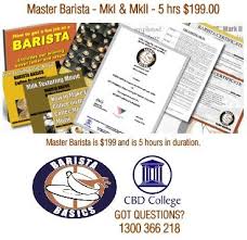 Cbd College Is An Australian Rto 91399 Specialising In Barista Rsa Rcg First Aid Cert Iv Tae Cert Iv Whs Diploma Barista Course Barista Coffee Academy